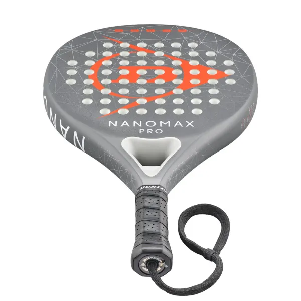 Ракетка для падела Dunlop Nanomax Pro, 10370739, для профессионалов, карбон,серо-оранжевый за 17&nbsp;248.20 ₽ в Владивостоке