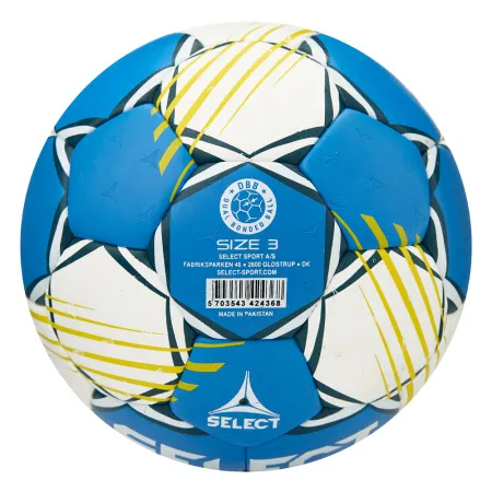 Мяч ганд. SELECT HB FORCE DB V25, 1622858205, Senior (р.3), EHF Appr,ПУ, гибр.сш., сине-белый за 8&nbsp;438.80 ₽ купить в Владивостоке