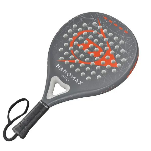 Ракетка для падела Dunlop Nanomax Pro, 10370739, для профессионалов, карбон,серо-оранжевый за 17&nbsp;248.20 ₽ в Владивостоке