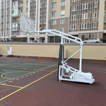 Баскетбольная стойка мобильная складная на пружинах вынос 2,25 м c противовесом ZAVODSPORTA за 530&nbsp;660 ₽ купить в Владивостоке