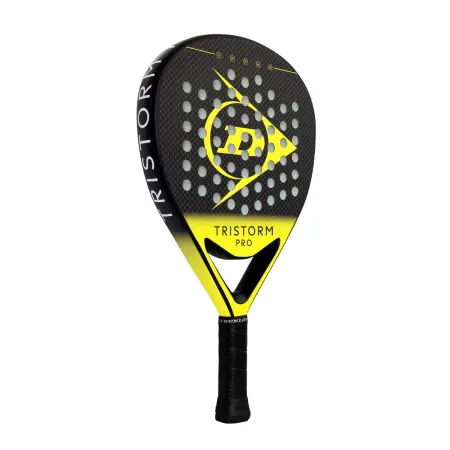 Ракетка для падела Dunlop Tristorm Pro, 10359946, для опытных игроков, графит, черно-желтый за 19&nbsp;643.50 ₽ купить в Владивостоке