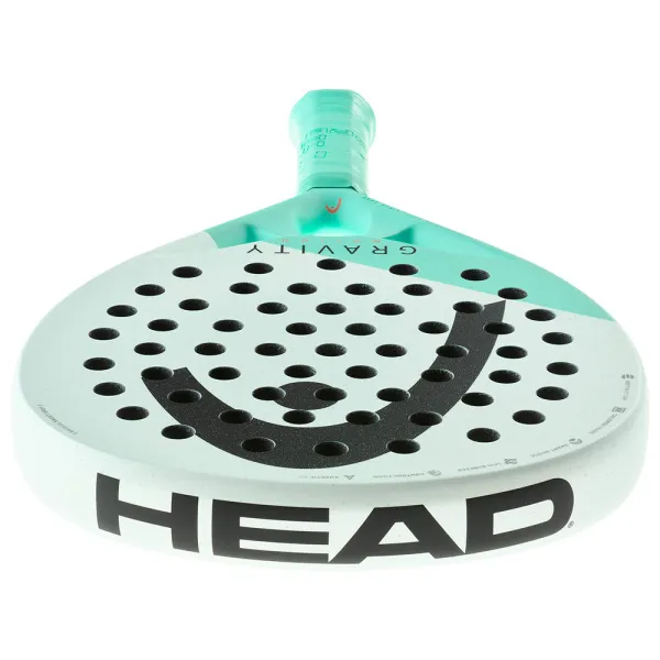 Ракетка для падела HEAD Gravity Motion, 224014, для продвинутых игроков, карбон, бело-бирюзовый за 23&nbsp;604.50 ₽ в Владивостоке